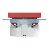 Merten Schutzkontakt-Steckdose mit erhöhtem Berührungsschutz und Schriftfeld, Unterputz, 16 Ampere, 250 Volt rot (glänzend), Retail