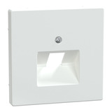 Merten Zentralplatte einfach für Universal-Anschluss-Einsätze, glänzend, Kunststoff, Unterputz weiß (glänzend), Retail