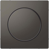 Merten Zentralplatte mit Drehknopf für Dimmer, Typ MEG5250-6034, lackierter Thermoplast anthrazit, Retail