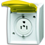 Busch-Jaeger Busch Nema Steckdose 15 Ampere gelb, Retail