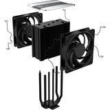 Cooler Master V4 ALPHA 3DHP, CPU-Kühler schwarz/silber, 120 mm