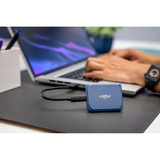 Crucial X10 Portable SSD 2 TB, Externe SSD blau, USB-C 3.2