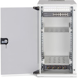 Digitus Netzwerk-Set SOHO Pro 10" 315x300 mm (BxT), IT-Schrank hellgrau, 12 Höheneinheiten