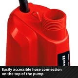 EINHELL Power X-Change Akku-Klarwasserpumpe GE-SP 18 Li-Solo,18Volt, Tauch- / Druckpumpe rot/schwarz, ohne Akku und Ladegerät