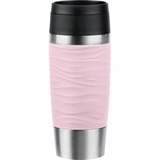 Emsa TRAVEL MUG Waves Thermobecher hellrosa/edelstahl, 0,36 Liter