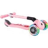 GLOBBER Junior Foldable Fantasy Lights, Scooter rosa, pastellrosa-Flowers