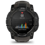 Garmin Instinct 3 - 50 mm, AMOLED, Smartwatch Black, Silikon-Armband