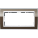 Gira Abdeckrahmen für reinweiß braun, Retail