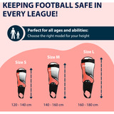 HUDORA Schienbeinschützer mit Knöchelschutz, Protektoren rot, Größe S