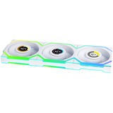 Lian Li UNI FAN SL120 LCD Wireless Reverse 3er-Pack inkl. Controller, Gehäuselüfter weiß, 124.5 mm