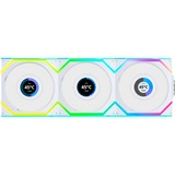 Lian Li UNI FAN SL120 LCD Wireless Reverse 3er-Pack inkl. Controller, Gehäuselüfter weiß, 124.5 mm