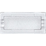 Merten Symbol neutral rechteckig, Schriftband transparent, Retail