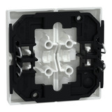 Merten Wippe für Serien-, Doppelwechselschalter- und Doppeltaster-Einsatz, zweiteilige Taste weiß (glänzend), Retail