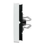 Merten Wippe für Serien-, Doppelwechselschalter- und Doppeltaster-Einsatz, zweiteilige Taste weiß (glänzend), Retail