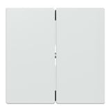 Merten Wippe für Serien-, Doppelwechselschalter- und Doppeltaster-Einsatz, zweiteilige Taste weiß (glänzend), Retail