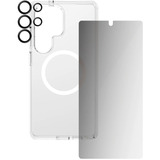 PanzerGlass Flagship 3-in-1 Privacy Set transparent/weiß, Samsung Galaxy S25 Ultra, QI-kompatibel, EasyAligner