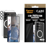 PanzerGlass Flagship 3-in-1 Privacy Set transparent/weiß, Samsung Galaxy S25 Ultra, QI-kompatibel, EasyAligner