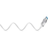 goobay Ethernet-Adapterkabel USB-A 3.2 Gen1 > RJ-45, Slim weiß, 3 Meter