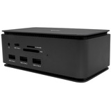 i-tec USB4 Metal Docking Station Dual 4K, Dockingstation HDMI, DP, PD 80 W, mit Ladegerät
