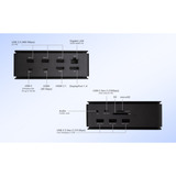 i-tec USB4 Metal Docking Station Dual 4K, Dockingstation HDMI, DP, PD 80 W, mit Ladegerät