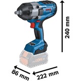 Bosch Professional PRO Akku-Schlagschrauber BITURBO GDS 18V-1000 Professional solo, 18Volt blau/schwarz, ohne Akku und Ladegerät, 1/2"