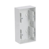 Busch-Jaeger Aufputz-Gehäuse zwei fach mit Doppelauslass schalter weiss weiß, Retail