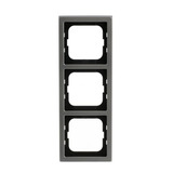 Rahmen dreifach pur Edelstahl Typ 1723-866K zum Abdecken von Schaltern und Steckdosen