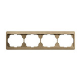 Busch-Jaeger Rahmen vierfach waagerecht 1724 KA-21, Abdeckung bronze, Retail