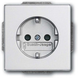 Busch-Jaeger Schutzkontaktsteckdose Einsatz 20 EUCRB-83 aluminium, Retail