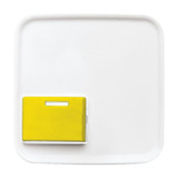 Busch-Jaeger Zentralscheibe Abstelltaste mit LED-Erinnerungslampe, Rahmen weiß, Retail