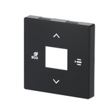 Busch-Jaeger Zentralscheibe matt, Abdeckung schwarz, Retail