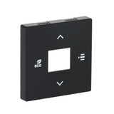 Busch-Jaeger Zentralscheibe matt, Abdeckung schwarz, Retail