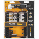 DEWALT FLEXTORQ Bit-Satz DT70782, 33-teilig, im McLaren Design inkl. Winkelvorsatz mit Basiskopf und Handgriff, in TOUGH CASE
