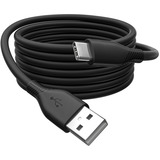 Digitus USB 2.0 Silikon-Anschlusskabel USB-A > USB-C schwarz, 2 Meter, PD, Laden mit bis zu 60 Watt
