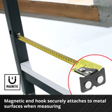 EINHELL Bandmaß, 10 Meter schwarz/rot