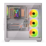 Krux Exo White, Tower-Gehäuse weiß, Tempered Glass x 2