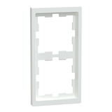 Merten Rahmen 2-fach für Senkrecht- und Waagerechtmontage, Thermoplast, glänzend, D-Life weiß (glänzend), Retail