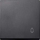 Merten Wippe Klingel für Wechselschalter, Kreuzschalter und Taster, 1-fach, anthrazit anthrazit, Retail