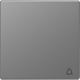 Merten Wippe mit Kennzeichnung Klingel für Wechselschalter Kreuzschalter und Taster Einsatz edelstahl, Retail