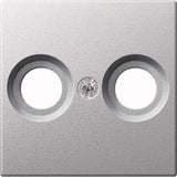 Merten Zentralplatte für Antennendose aluminium, Retail