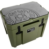 Petromax Haft-Auflage für Petromax Kühlbox kx25, Abdeckung grau, mit Drachenlogo