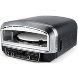 Wilfa CRUST Elektrischer Pizzaofen PO2B-E2200 schwarz, 2.200 Watt, für Pizzen bis ca. Ø 32cm, rotierender Pizzastein