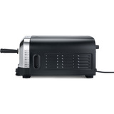 Wilfa CRUST Elektrischer Pizzaofen PO2B-E2200 schwarz, 2.200 Watt, für Pizzen bis ca. Ø 32cm, rotierender Pizzastein