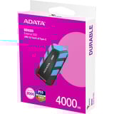 ADATA External SSD SD820 4 TB, Externe SSD schwarz/blau, USB-C 3.2 Gen 2 (10 Gbit/s)