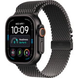 Apple Watch Ultra 4, Smartwatch Titan schwarz, 49 mm, Milanaise Armband Titan schwarz M, Cellular