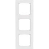 Busch-Jaeger Rahmen dreifach, Kunststoff, glänzend, Unterputzmontage, Schutzart IP20, 81 x 223 x 12 mm weiß (glänzend), Retail