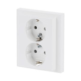 Busch-Jaeger Schutzkontakt Doppelsteckdose 202 EUJB-84 weiß, Retail