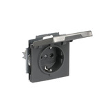 Busch-Jaeger Steckdose mit Klappdeckel edelstahl, Retail