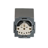 Busch-Jaeger Steckdose mit Klappdeckel edelstahl, Retail