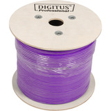 Digitus Professional Cat.6 U/UTP Verlegekabel simplex, Eca violett, 500 Meter Trommel